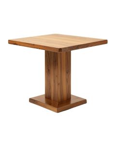 Fusion Walnut Solid Wood Pedestal Dining Table (synthetic illustration; no displayed measurements)