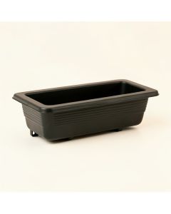 Vale Arc Empty Railing Planter With Integral Brackets - Black (synthetic illustration; no displayed measurements)