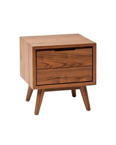 Muse Mid-Century Modern Wood 1 Drawer Nightstand