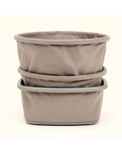 3-Bag Laundry Hamper Basket Sorter (synthetic illustration; no displayed measurements)