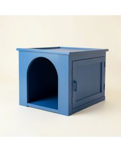 Maple Falls Empty Furniture-Style Litter Enclosure - Blue (synthetic illustration; no displayed measurements)