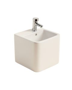 Claire 24 '' Tall Ceramic Rectangular Console Bathroom Sink With Overflow