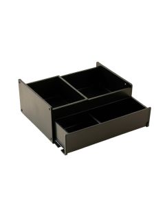 Holly Bridge Empty Coffee-Station Organizer - Black