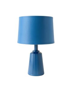 Briar Brook Table Lamp With A Plain Fabric Shade - Blue