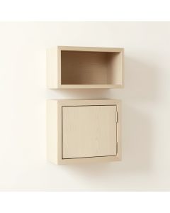 Slate Dell Wall-Mounted Entry Cabinet - Beige (synthetic illustration; no displayed measurements)