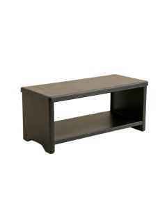 Willow Canyon Narrow Outdoor Storage Bench - Black (synthetic illustration; no displayed measurements)