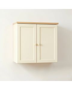 Cove Edge Wall-Mounted Entry Cabinet - Cream (synthetic illustration; no displayed measurements)