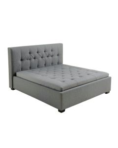 Adith Twin Tufted Upholstered Platform Bed