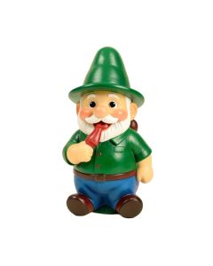 Smile For Me Solar Garden Gnome Statue
