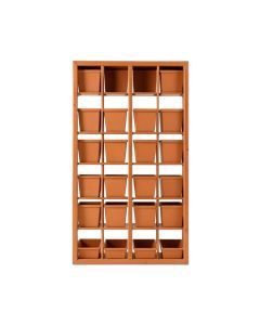 Bay Canyon Empty Vertical Garden Frame - Terracotta (synthetic illustration; no displayed measurements)