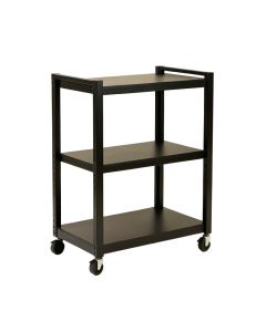 Lake Bridge Empty Rolling Workshop Cart - Black (synthetic illustration; no displayed measurements)