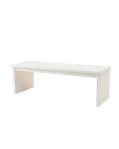 Lake Branch Narrow Outdoor Storage Bench - White (synthetic illustration; no displayed measurements)