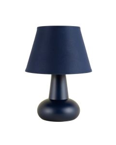 Stone Canyon Table Lamp With A Plain Fabric Shade - Navy