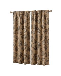 Ambesonne Sea Shells 2 Panel Curtain Set