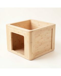 Moss Dale Empty Furniture-Style Litter Enclosure - Beige (synthetic illustration; no displayed measurements)