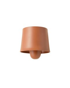 Sage Bluff Wall Sconce Mounted On A Plain Wall - Terracotta (synthetic illustration; no displayed measurements)