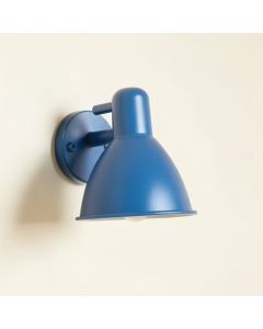 Flint Bluff Wall Sconce Mounted On A Plain Wall - Blue (synthetic illustration; no displayed measurements)