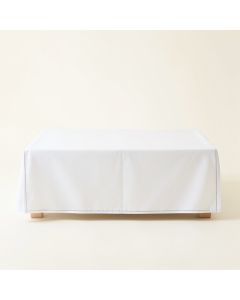 Olive Crossing Flat Bed Sheet - White (synthetic illustration; no displayed measurements)