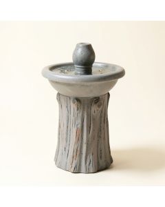 Fiber And Resin Tree Trunk Fountain With Led Light (synthetic illustration; no displayed measurements)
