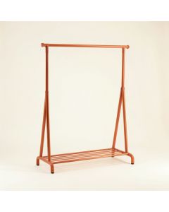 Oak Arc Empty Garment Rack - Terracotta (synthetic illustration; no displayed measurements)