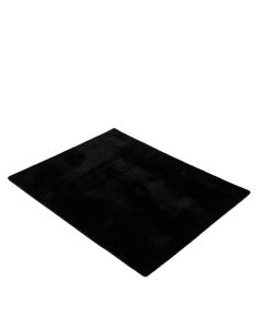 Currin Hand-Tufted Wool Black Area Rug