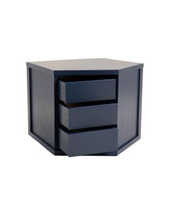 Elm Bridge Small-Parts Storage Drawer Cabinet - Navy (synthetic illustration; no displayed measurements)