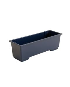 Pine Bridge Empty Railing Planter With Integral Brackets - Navy (synthetic illustration; no displayed measurements)
