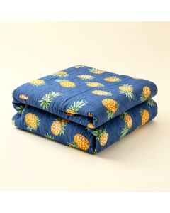 Aloha Pineapple Cotton Single Reversible Quilt (synthetic illustration; no displayed measurements)