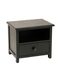 Oak Arc Nightstand - Black