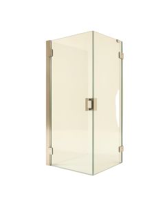 Unidoor Toulon 47 '' W X 72 '' H Hinged Frameless Shower Door With Clearmax Technology (synthetic illustration; no displayed measurements)