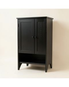 Lake Bluff Wall-Mounted Laundry Cabinet - Black (synthetic illustration; no displayed measurements)