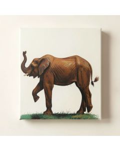 Painted Elephant Ii Painting Print On Wrapped Canvas (synthetic illustration; no displayed measurements)