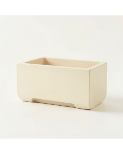 Cedar Brook Empty Raised Planter - Cream (synthetic illustration; no displayed measurements)