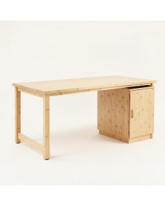 Glen Branch Empty Workshop Workbench - Beige (synthetic illustration; no displayed measurements)