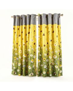 Ambesonne Yellow Curtains (synthetic illustration; no displayed measurements)