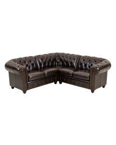 Tommy Classic Nailhead Chesterfield 2 Piece Living Room Set