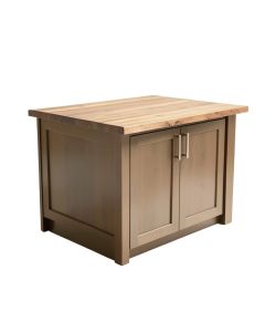 Durime Kitchen Island With Butcher Block Top