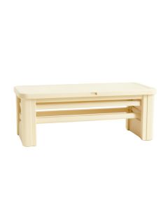 Summit Crossing Narrow Outdoor Storage Bench - Ivory (synthetic illustration; no displayed measurements)
