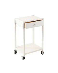Willow Arc Empty Rolling Workshop Cart - White