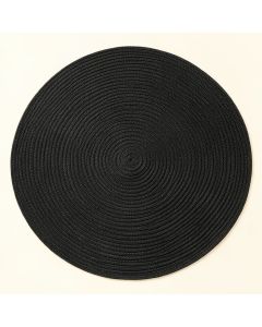 Meadow Bend Round Area Rug - Black (synthetic illustration; no displayed measurements)