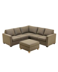 Ewaoluwa 189 '' Wide Symmetrical Corner Sectional With Ottoman