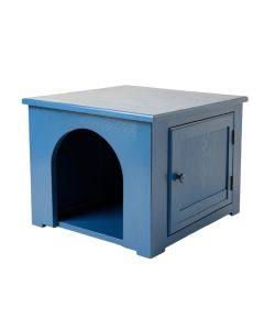 Shore Edge Empty Furniture-Style Litter Enclosure - Blue (synthetic illustration; no displayed measurements)