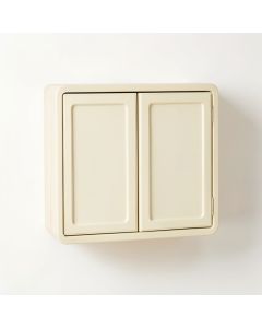 Olive Brook Wall-Mounted Entry Cabinet - Cream (synthetic illustration; no displayed measurements)
