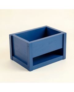 Reed Branch Empty Raised Planter - Blue (synthetic illustration; no displayed measurements)