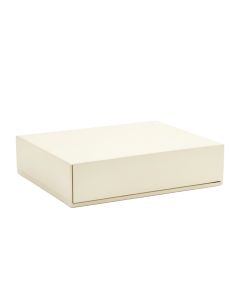 Hazel Crest Desktop Monitor Riser - Ivory (synthetic illustration; no displayed measurements)