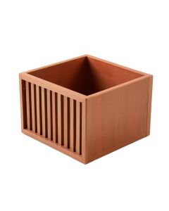 Flint Edge Empty Furniture-Style Litter Enclosure - Terracotta (synthetic illustration; no displayed measurements)