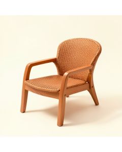 Clay Bluff Outdoor Lounge Chair - Terracotta (synthetic illustration; no displayed measurements)