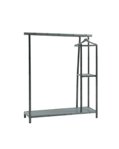Summit Crest Empty Garment Rack - Gray (synthetic illustration; no displayed measurements)