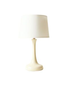 Laurel Crossing Table Lamp With A Plain Fabric Shade - Ivory