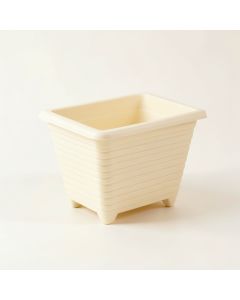 Rowan Bluff Empty Raised Planter - Ivory (synthetic illustration; no displayed measurements)